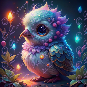 Glowy Cute Bird