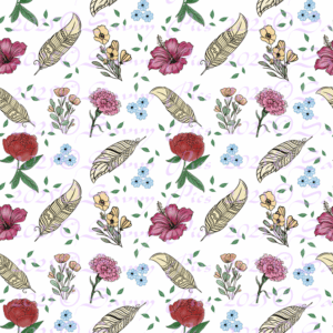 Flower Feather Pattern