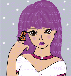 Girl With Butterfly