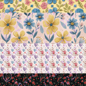 Flower and Teddy Pattern Pack