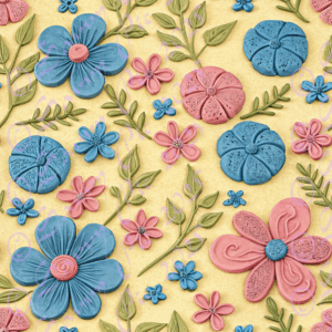 Pastel Clay Flowers