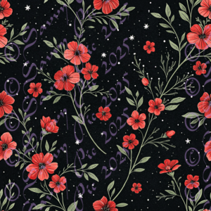 Red Flowers On Background