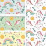 3 Unicorn 1 Transparent Pattern Pack