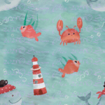 Pirate Whale Pattern