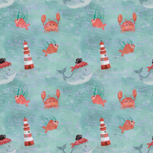 Pirate Whale Pattern