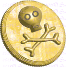 Gold Skull Coin