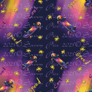 Croc Skateboard Pattern