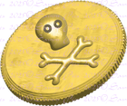 Skull Gold Coin