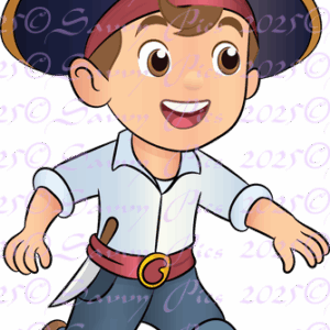 Pirate Boy Running
