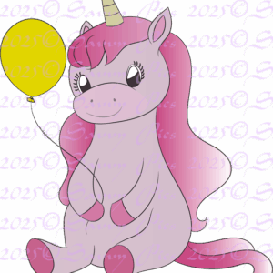 Unicorn With Balloon